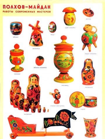 Полхов-Майдан.Работы современных мастеров