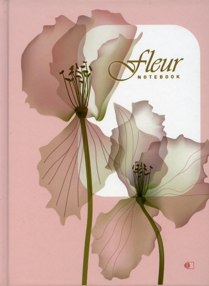 Блокнот Цветок нежно-розовый / Fleur, pink (А5, 192 стр., клетка)