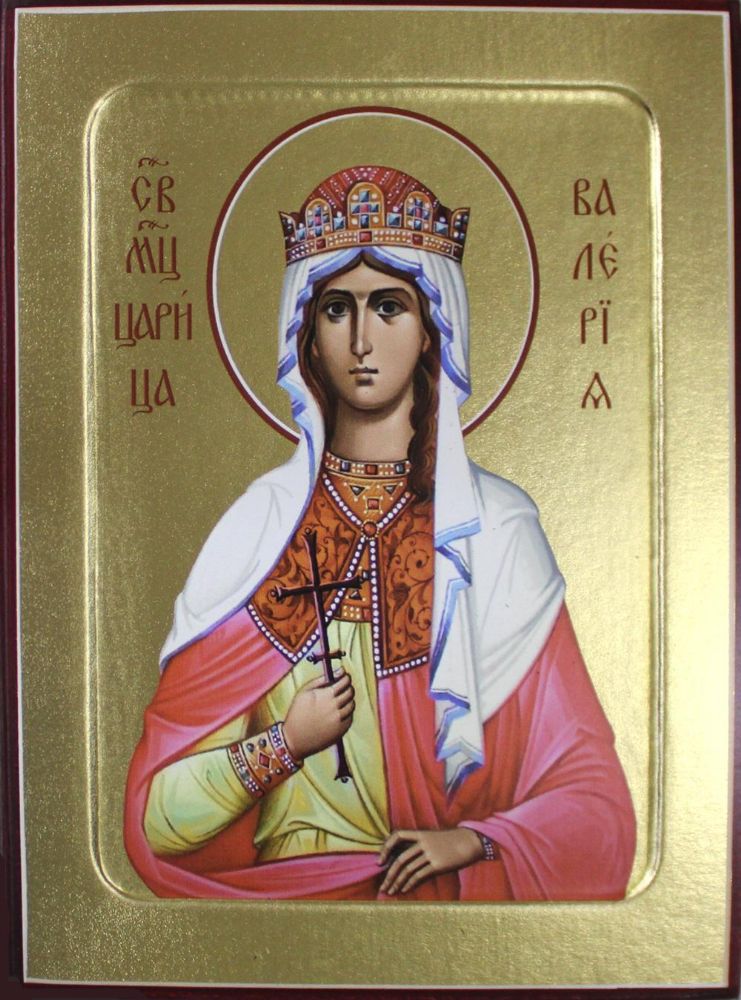 Икона мученицы царицы Валерии на дереве: 125 х 160