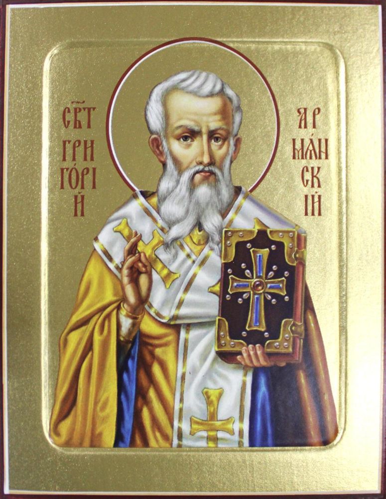 Икона святителя Григория Армянского на дереве: 125 х 160