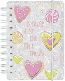 Блокнот 80л,А7,греб,кл,СЕРДЕЧКИ,3-573/05