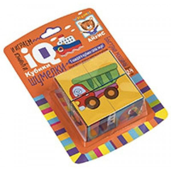 Умные кубики. Шумелки. 4 штуки. Быстрые машины