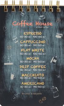 Блокнот 100л,B6-,лин,CUTE JOUR.COFFEЕ,3-100-004/04