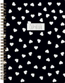 Тетрадь 60л,В5,греб,BLACK&WHITE.Сердеч,7-60-007/05