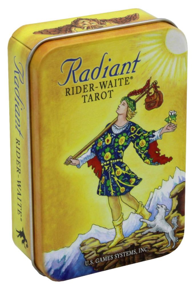 Radiant Rider-Waite© Tarot deck instructions/ (78 карт в мини в жестяной коробочке)