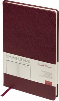 Ежедневник недат.136л,А5,LOFT.БОРДОВЫЙ,3-675/06