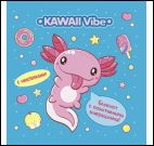 Блокнот Kawaii Vibe с наклейками (голубой,аксолотль)