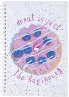 Тетрадь 60л,сил.греб,Donut,пласт,7-60-1268/08