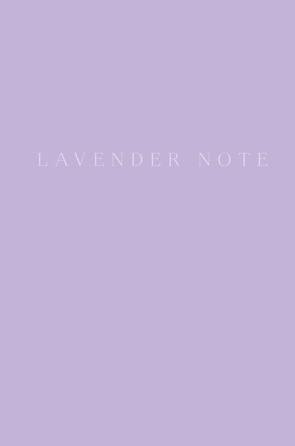 Lavender Note. Мои лавандовые мечты. Блокнот с цветными страницами (А5, обложка на ткани с тиснением фольгой)