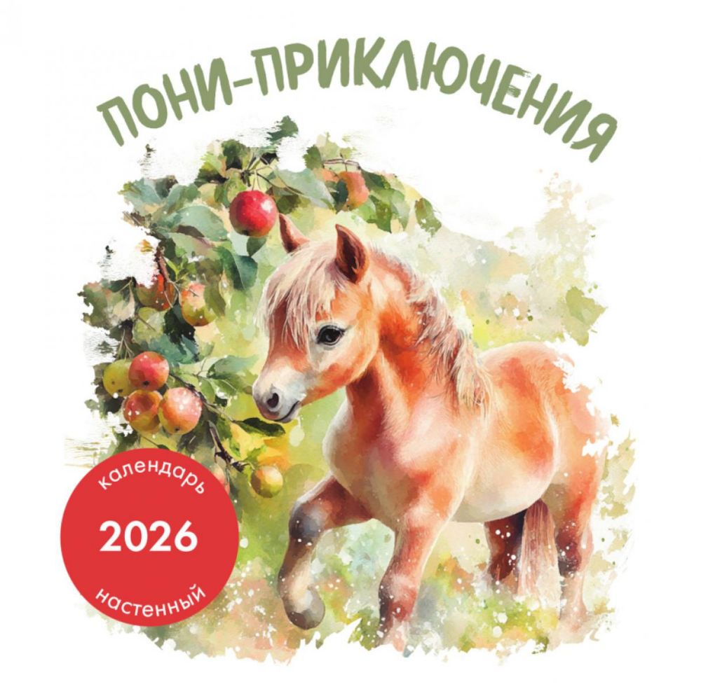 Пони-приключения. Календарь настенный на 2026 год