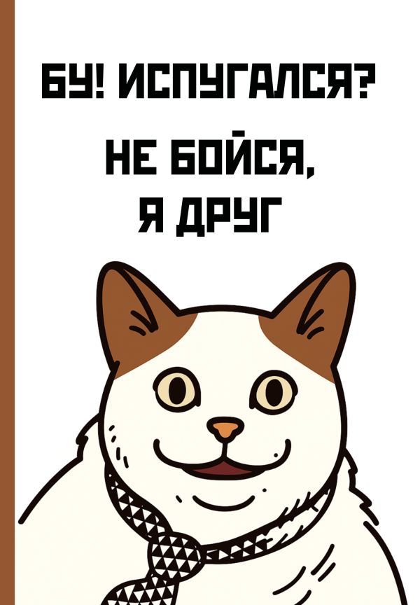 Бу! Испугался? Ежедневник недатированный (А5, 72 л.)