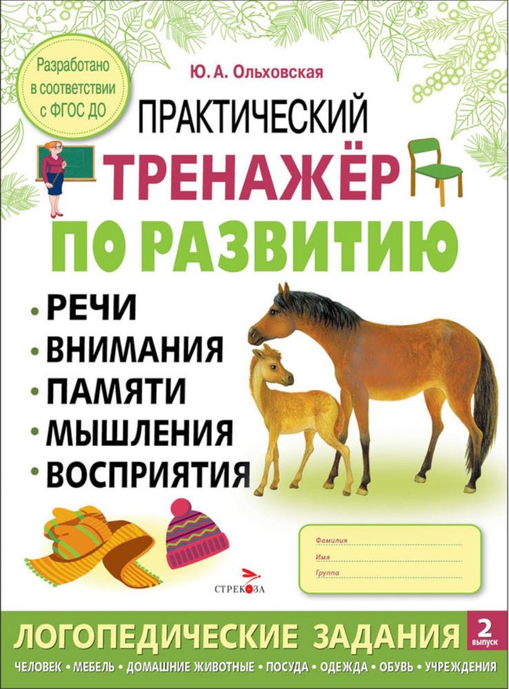 Практический тренажер по развитию речи, внимания, памяти, мышления, восприятия. Выпуск 2. Рабочая тетрадь