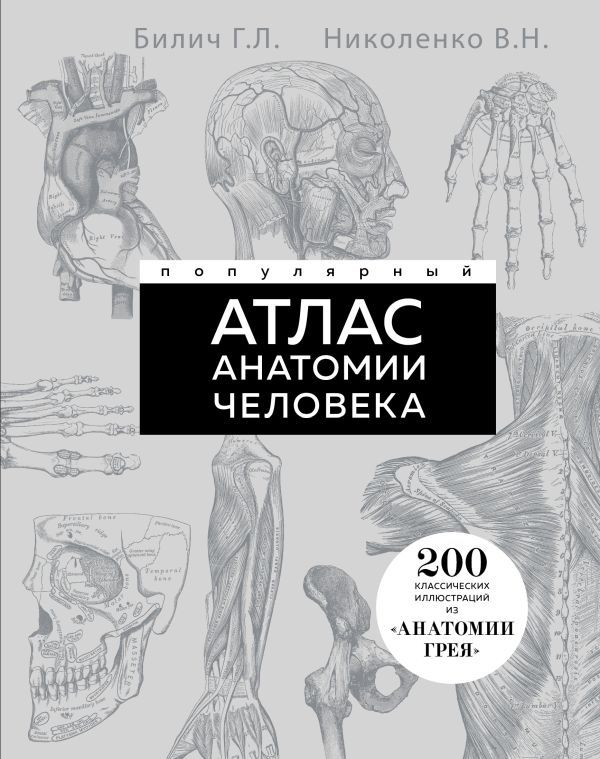 Популярный атлас анатомии человека. 200 классических иллюстраций из Анатомии Грея