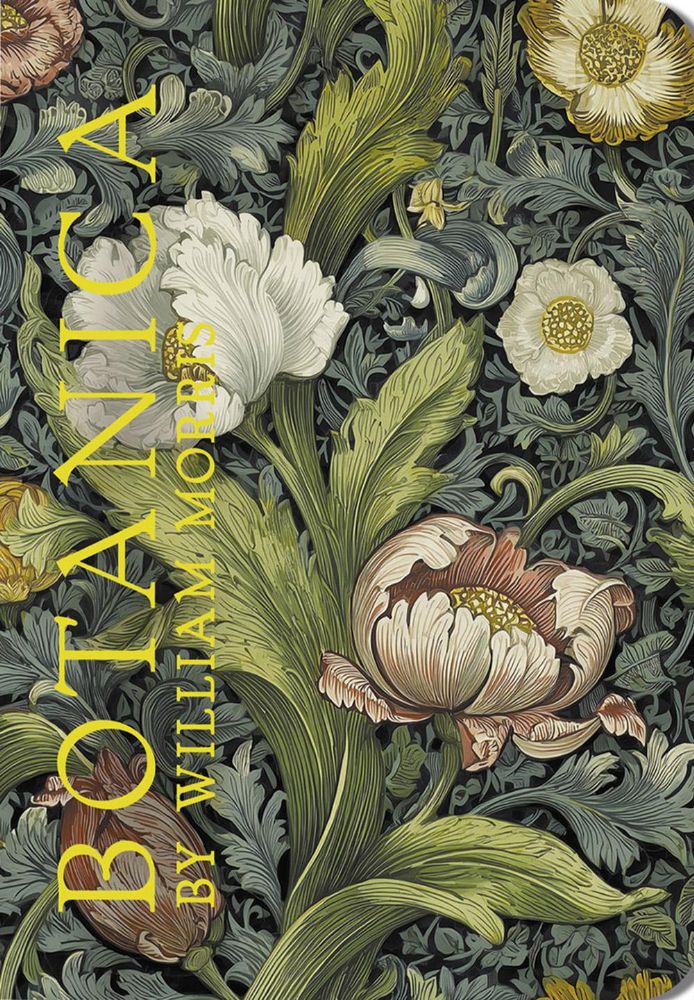 Блокнот BOTANICA by William Morris (белые и розовые цветы)