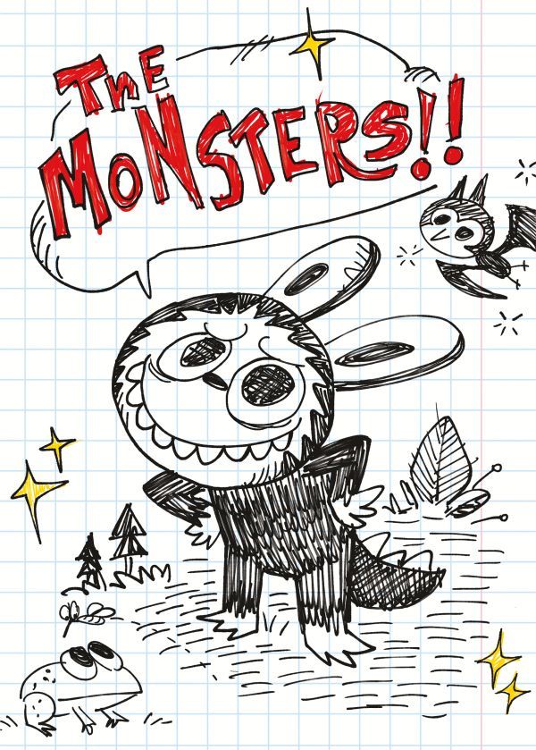 The Monsters. Тетрадь в клетку общая (Лабубу и лягушонок, А5, 48 л.)