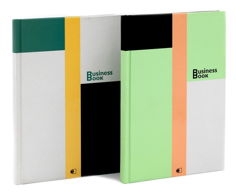 Блокноты Галстук салатовый, серый. (А5, 192 стр., клетка) (комплект из 2-х блокнотов)