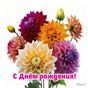Открытка.Георгины
