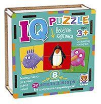 IQ Пазл деревянный.3+ Весёлые картинки