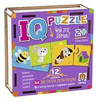 IQ Пазл деревянный.2+ Чей это домик