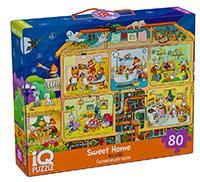 IQ Пазл с развивающей игрой 80 эл. Милый домик 5+ new