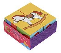 IQ кубики. 4 кубика в поддончике. Игрушки. 2+
