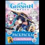 Genshin Impact. Раскраска с наклейками синяя