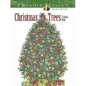 Creative Haven Christmas Trees Coloring Book