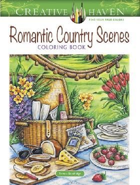 Creative Haven Romantic Country Scenes Coloring Book