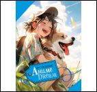 Блокнот Аниме Dream. Арт-ежедневник мальчик с собакой