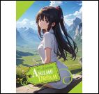 Блокнот Аниме Dream. Арт-ежедневник девочка на фоне гор