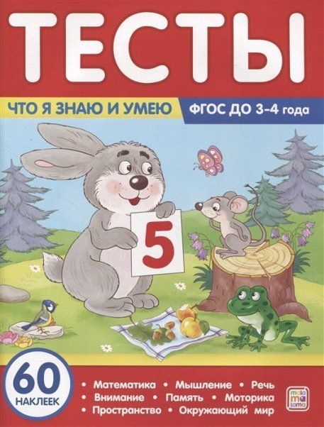 Тесты. Что я знаю и умею. 3-4 года