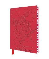 Alice in wonderland: white rabbit artisan art notebook flame tree journals