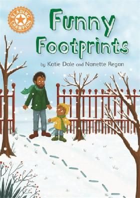 Reading champion: funny footprints