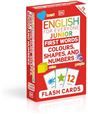 English for everyone junior first words colours, shapes, and numbers flash cards