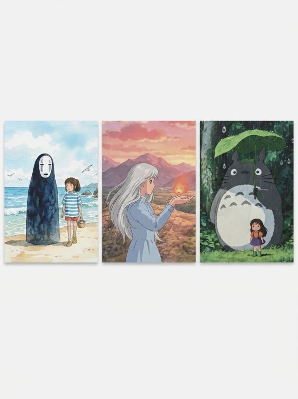 Набор блокнотов. Шедевры Хаяо Миядзаки (А6, 3 шт)