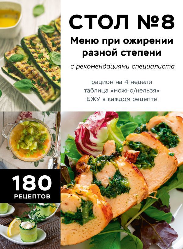 Стол №8. Меню при ожирении разной степени