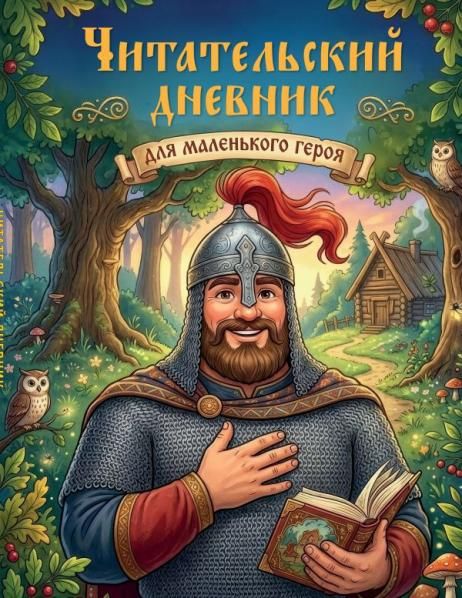 Читательский дневник для начальных классов. Богатырь 32 л., цветной блок