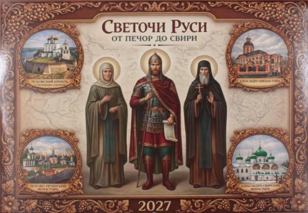 Календарь перекидной на 2027 год Святочи Руси от Печор до Свири