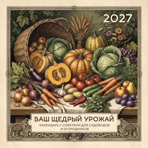 Ваш щедрый урожай. Календарь с советами для садоводов и огородников на 2027 год 300х300