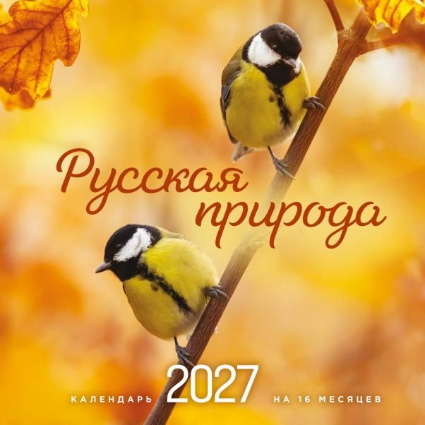 Русская природа. Календарь настенный на 16 месяцев на 2027 год 300х300 мм