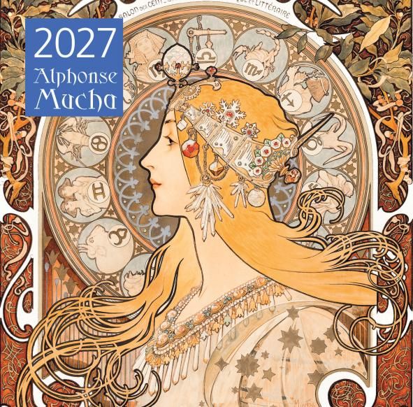 Альфонс Муха. Календарь настенный на 2027 год 300х300 мм