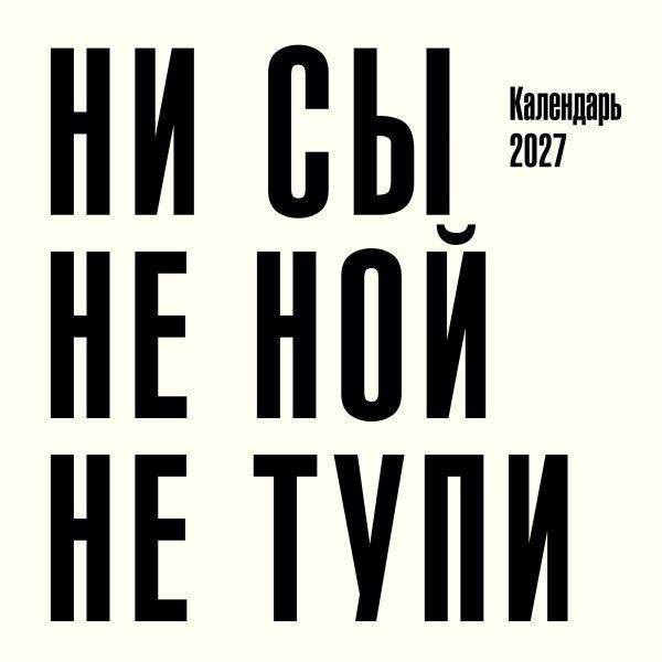 Ни сы, не ной, не тупи. Календарь настенный на 2027 год 300х300