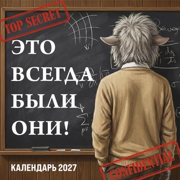 Это всегда были они Секретный настенный календарь на 2027 год 300х300 мм
