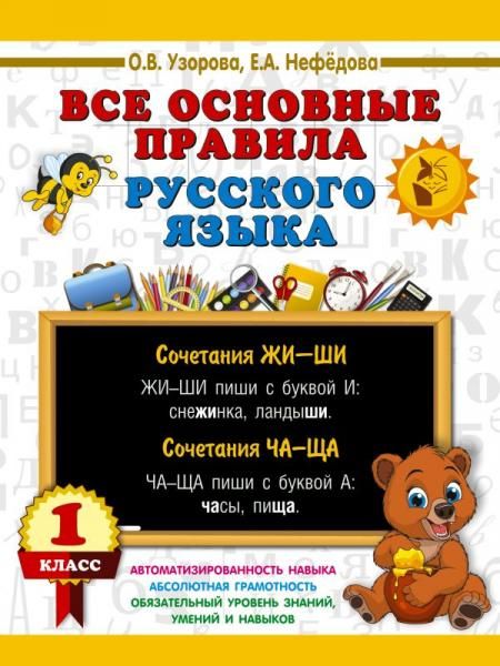 Все основные правила русского языка. 1 класс