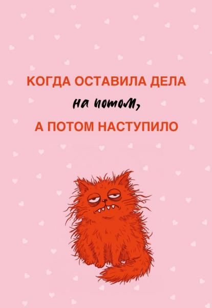 Когда оставила дела на потом, а потом наступило. Ежедневник недатированный А5, 72 л.