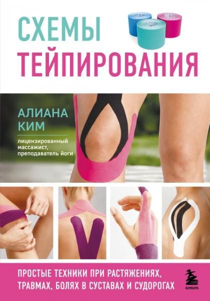 Схемы тейпирования. Простые техники при растяжениях, травмах, болях в суставах и судорогах